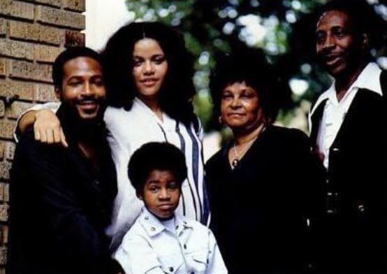 Jan Gaye with her family.